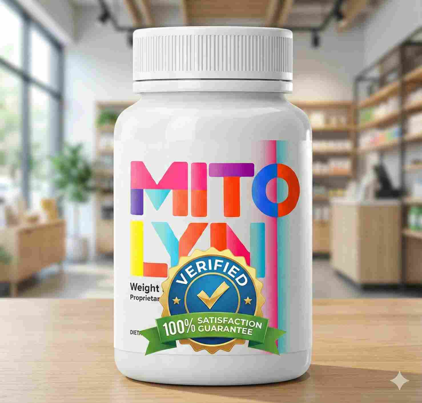 Verified Official Mitolyn Bottle with Satisfaction Guarantee Badge